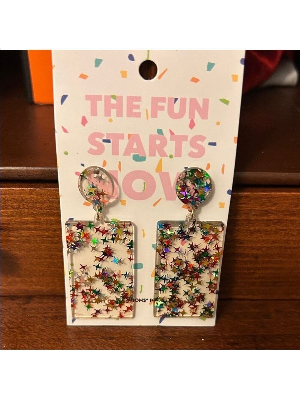 Colorful Confetti Earrings + Add on price to bundle $5!